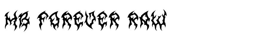 MB Forever Raw font