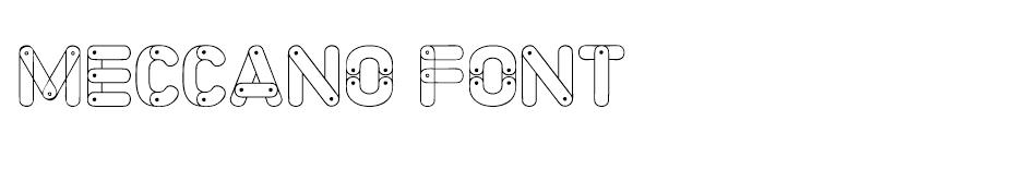 Meccano Font font