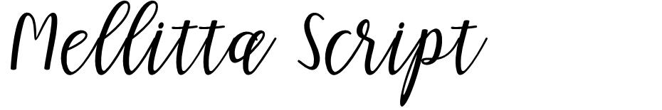 Mellitta Script  font