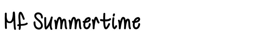 Mf Summertime font