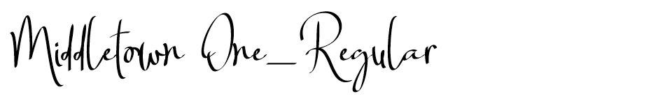 Middletown font