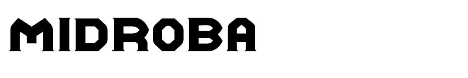 Midroba font