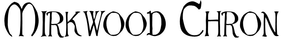 Mirkwood Chronicle font