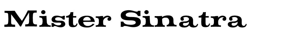 Mister Sinatra font