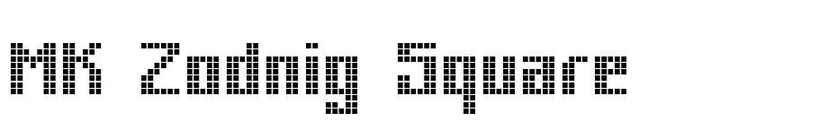 MK Zodnig Square font