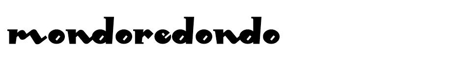 Mondo Redondo  font