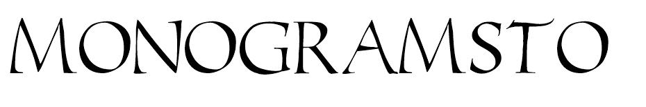 Monograms Toolbox font