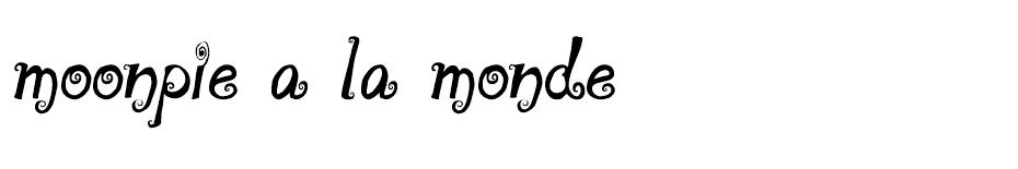 moonpie a la monde font