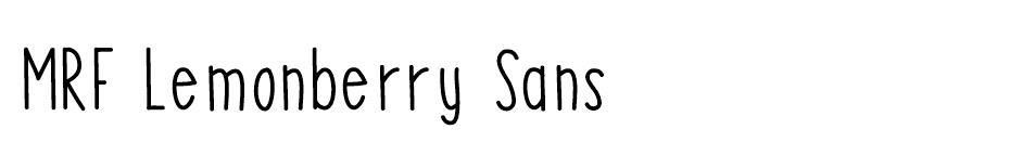 MRF Lemonberry Sans font