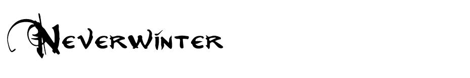 Neverwinter  font