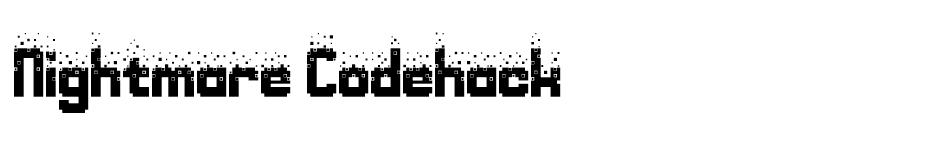 Nightmare Codehack font