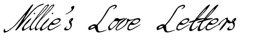 Nillie's Love Letters font