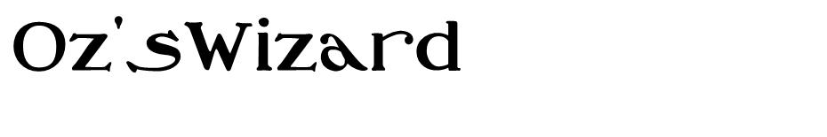 Oz'sWizard  font