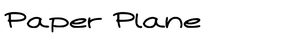 Paper Plane font