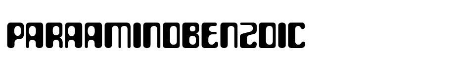 Para Aminobenzoic font