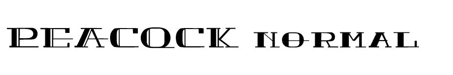 Peacock  font