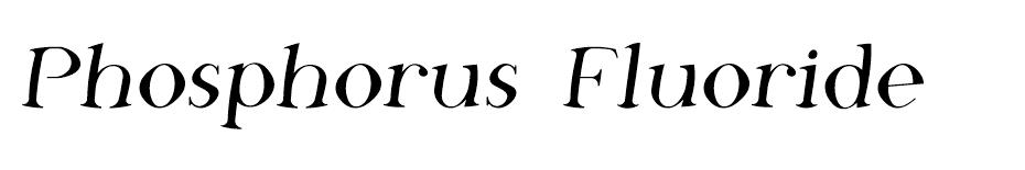 Phosphorus font