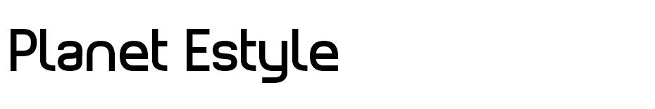 Planet Estyle font