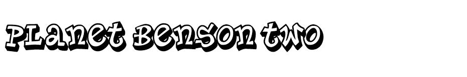 Planet Benson Two Font font