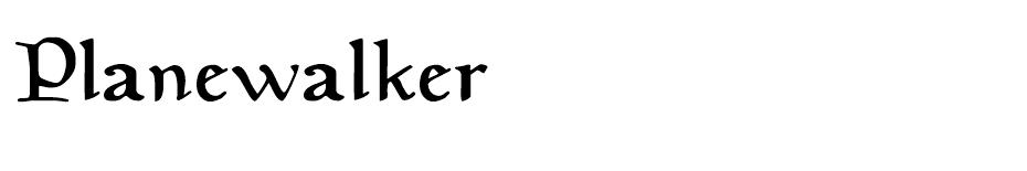 Planewalker font