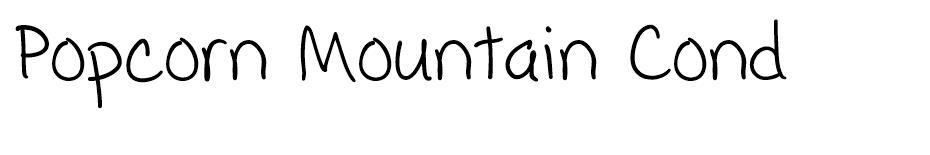 Popcorn Mountain font