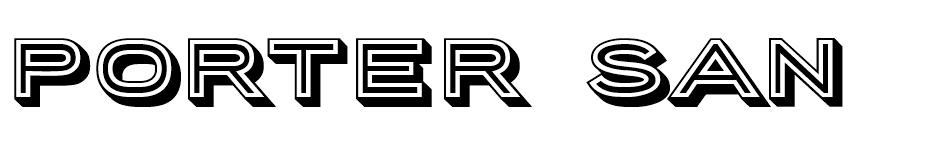 Porter Sans Block font