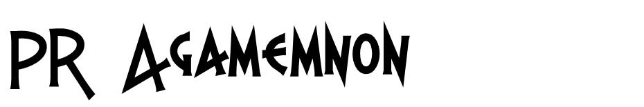 PR Agamemnon font