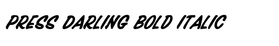 Press Darling font