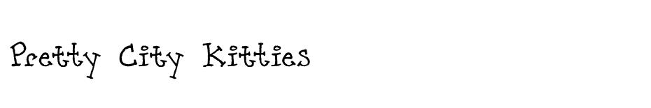 Pretty City Kitties font