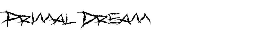 Primal Dream font