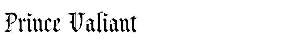 Prince Valiant font