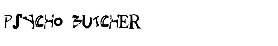 Psycho Butcher font