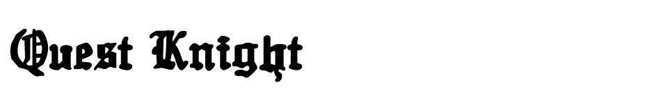 Quest Knight font