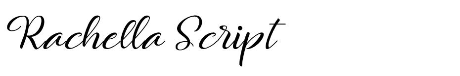 Rachella Script font