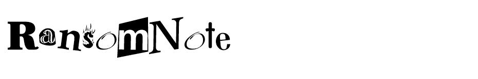 Ransom Note  font
