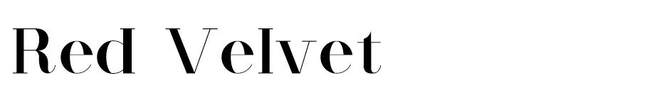 Red Velvet font
