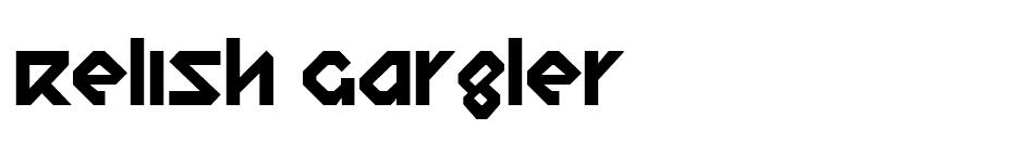 Relish Gargler Font font