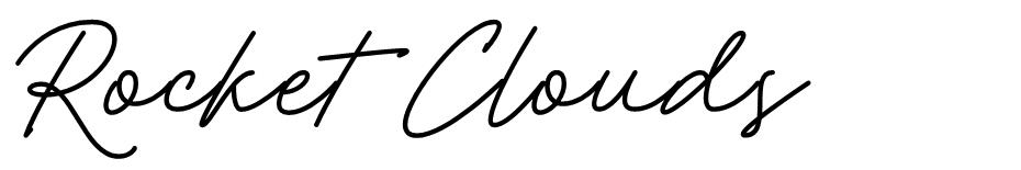 Rocket Clouds font
