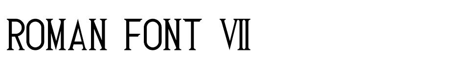 Roman Font 7 font