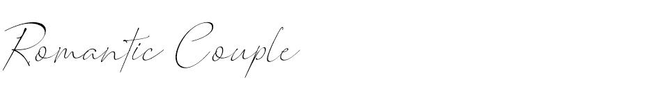 Romantic Couple font