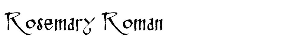 Rosemary Roman font