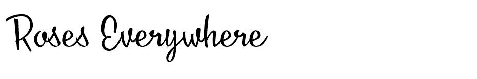 Roses Everywhere  font