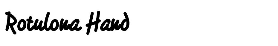 Rotulona Hand font