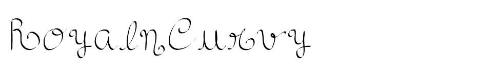 RoyalnCurvy  font