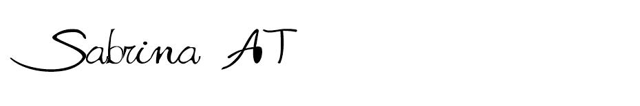 Sabrina font