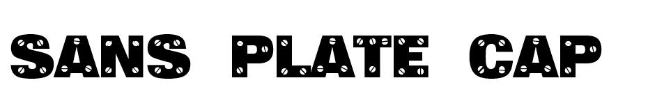 Sans Plate Caps font