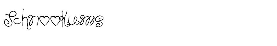 Schnookums font