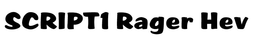 Script1 Rager Hevvy font