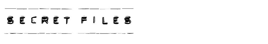 Secret Files font