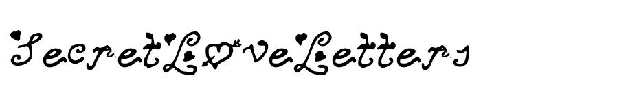 Secret Love Letters font